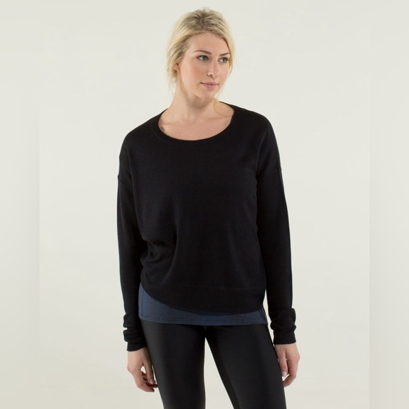 lululemon athletica Sweaters - Lululemon Pure Balance Sweater Long Sleeve Cashmere Blend , sz: 6